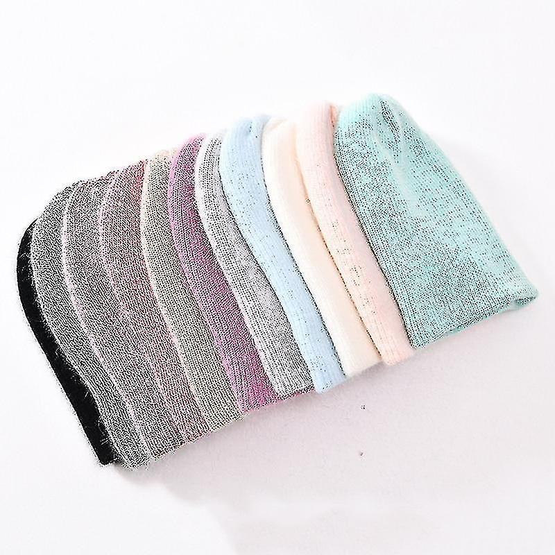 Foto 6 pulgar | Gorro Huoguo  Tejido En Invierno  De Lana  Verde Claro  Para Mujer - Venta Internacional.