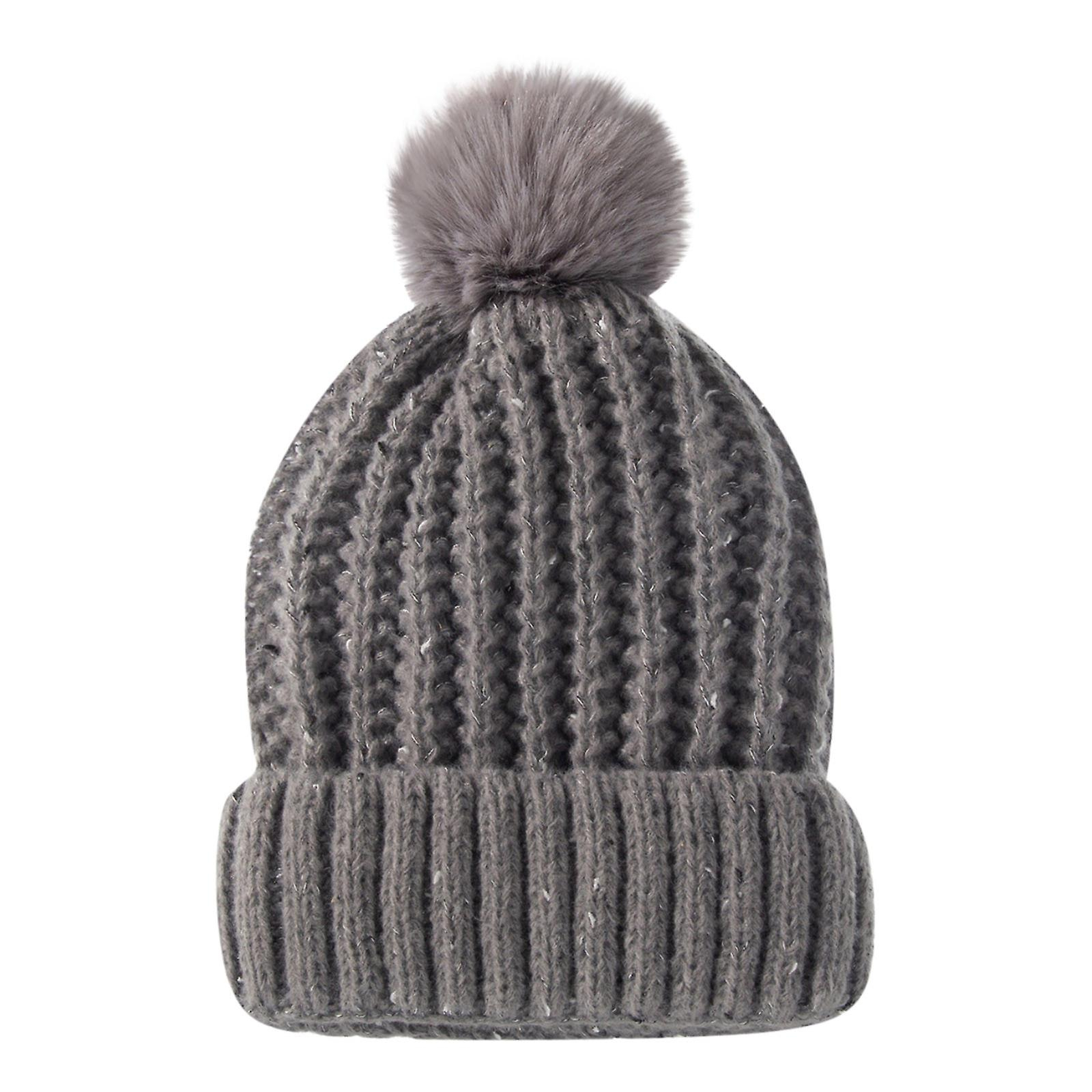 Foto 2 pulgar | Sombrero Huoguo Fashion Keep Warm Winter De Punto Plegable Para Mujer - Venta Internacional.