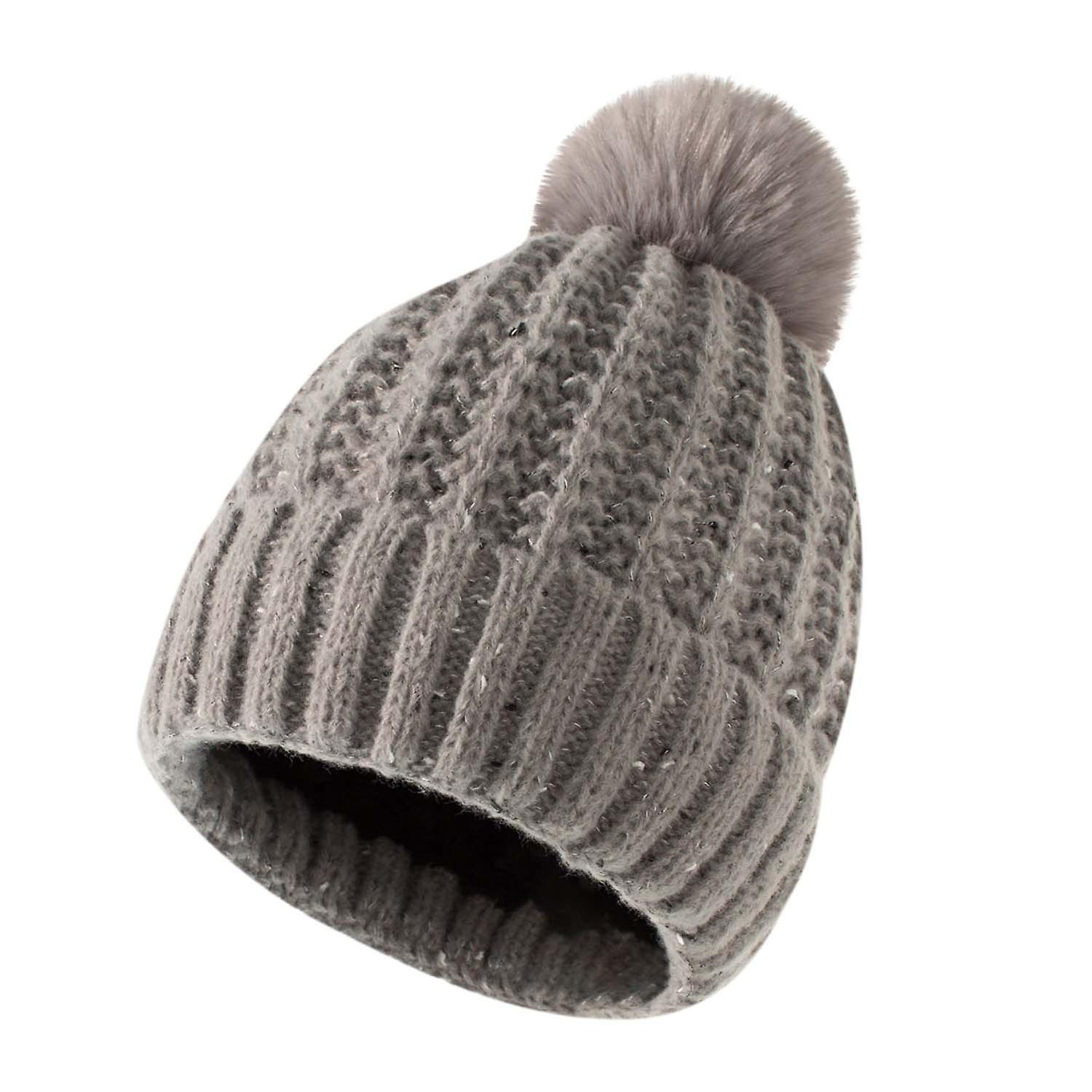 Foto 3 pulgar | Sombrero Huoguo Fashion Keep Warm Winter De Punto Plegable Para Mujer - Venta Internacional.