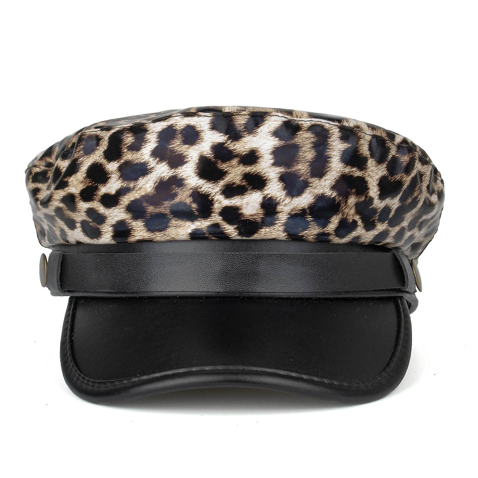 Foto 2 pulgar | Gorro Huoguo Para Mujer  De Invierno  De Terciopelo  Cálido  Casual  De Leopardo - Venta Internacional.