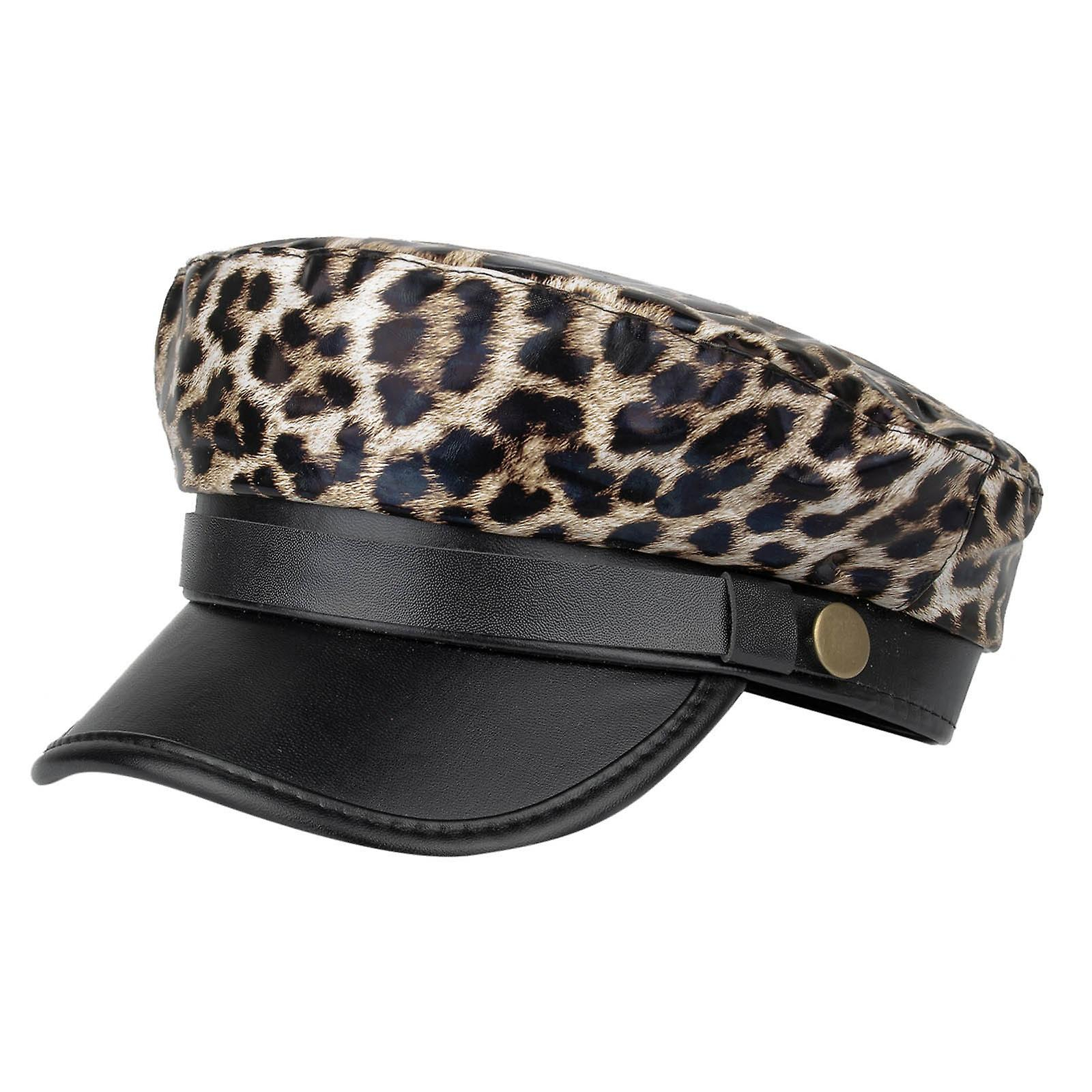 Foto 3 pulgar | Gorro Huoguo Para Mujer  De Invierno  De Terciopelo  Cálido  Casual  De Leopardo - Venta Internacional.