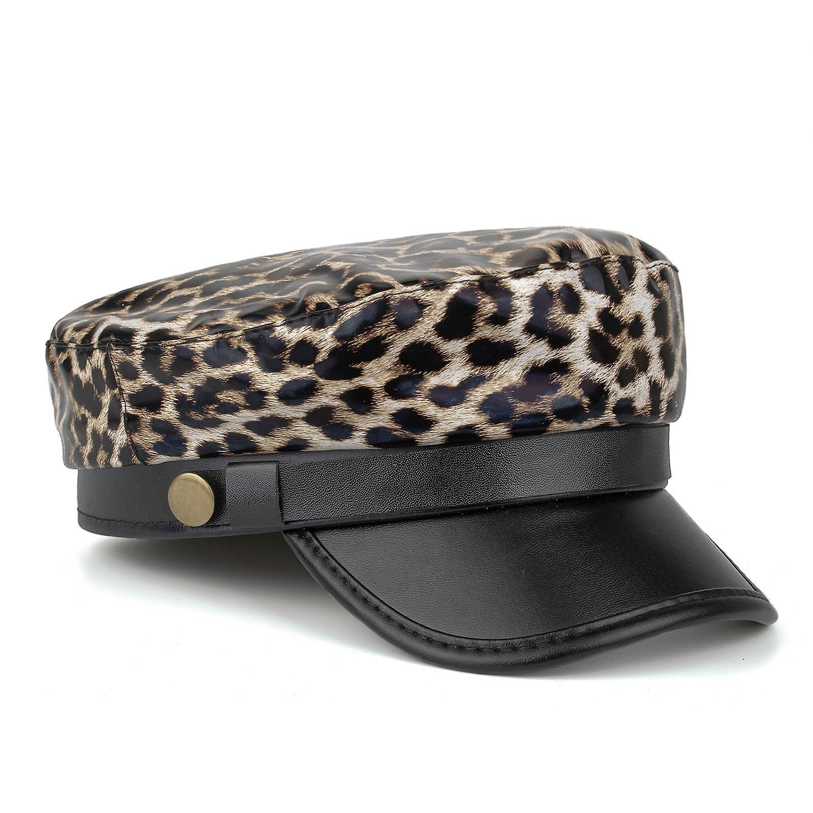 Foto 4 pulgar | Gorro Huoguo Para Mujer  De Invierno  De Terciopelo  Cálido  Casual  De Leopardo - Venta Internacional.