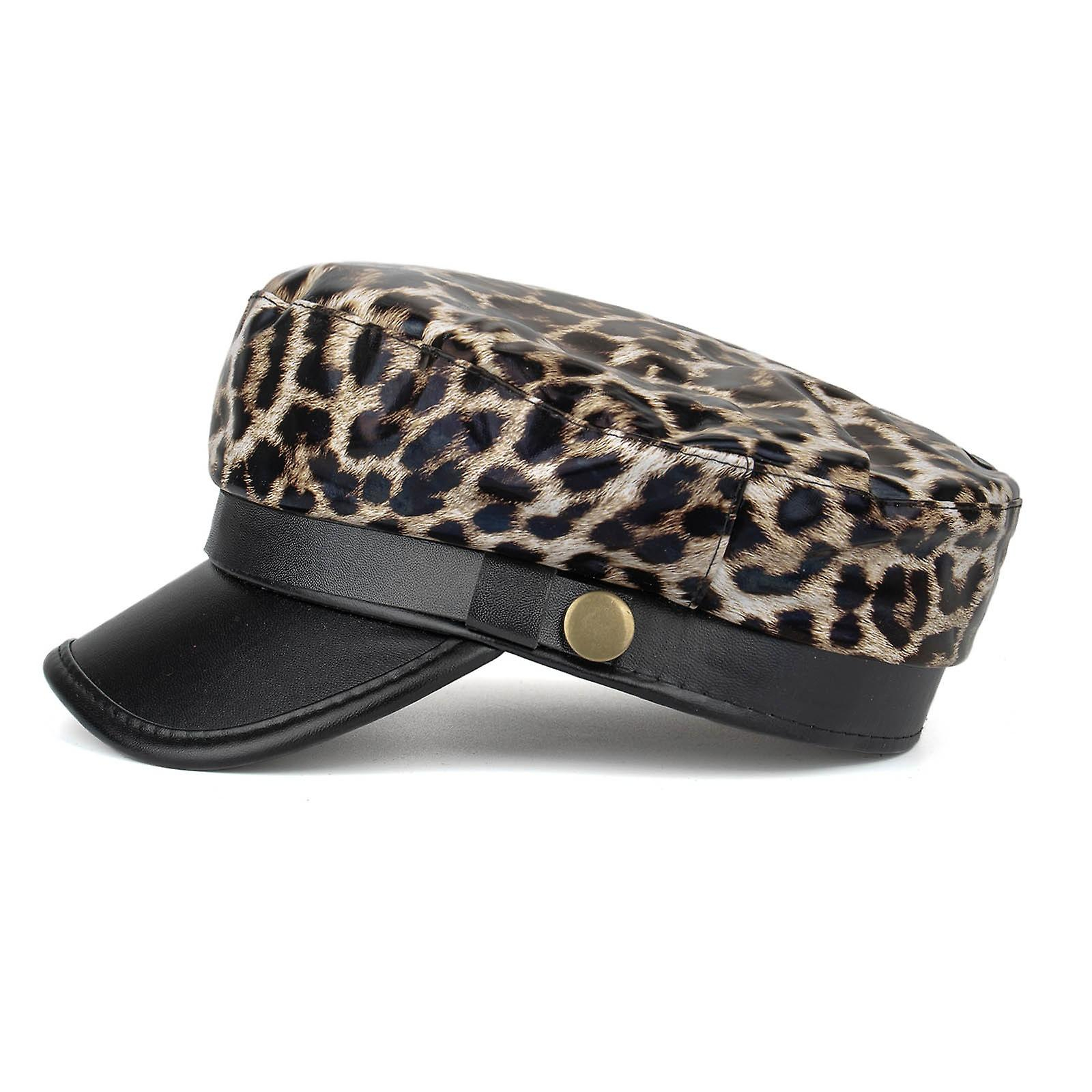 Foto 5 pulgar | Gorro Huoguo Para Mujer  De Invierno  De Terciopelo  Cálido  Casual  De Leopardo - Venta Internacional.