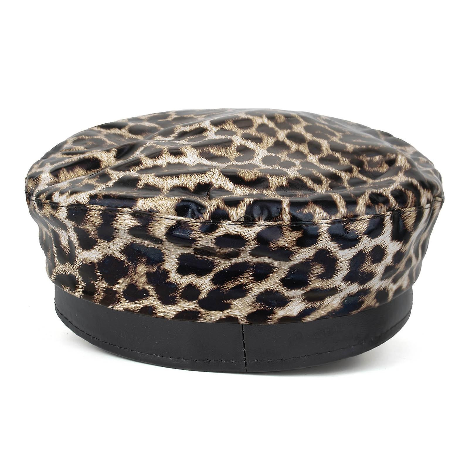 Foto 6 pulgar | Gorro Huoguo Para Mujer  De Invierno  De Terciopelo  Cálido  Casual  De Leopardo - Venta Internacional.