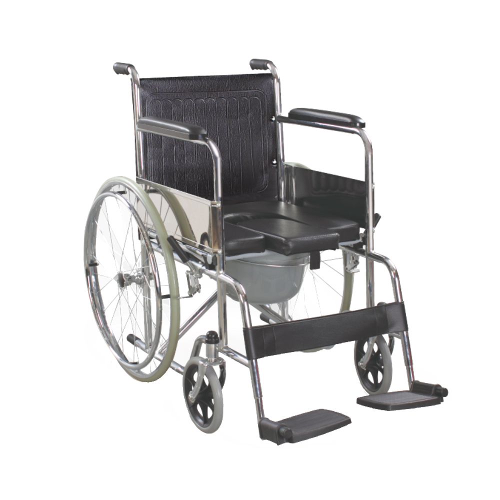 Silla de Ruedas Orthomedic con Cómodo color Negro