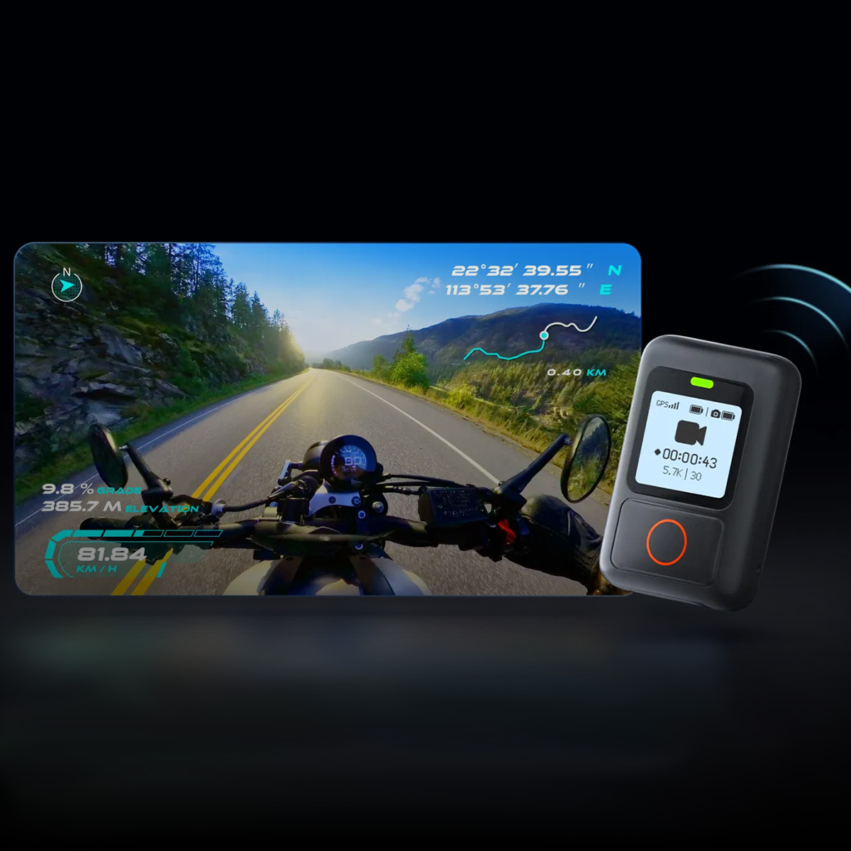Foto 7 | Control Remoto GPS Insta360 para Cámaras de Acción 360
