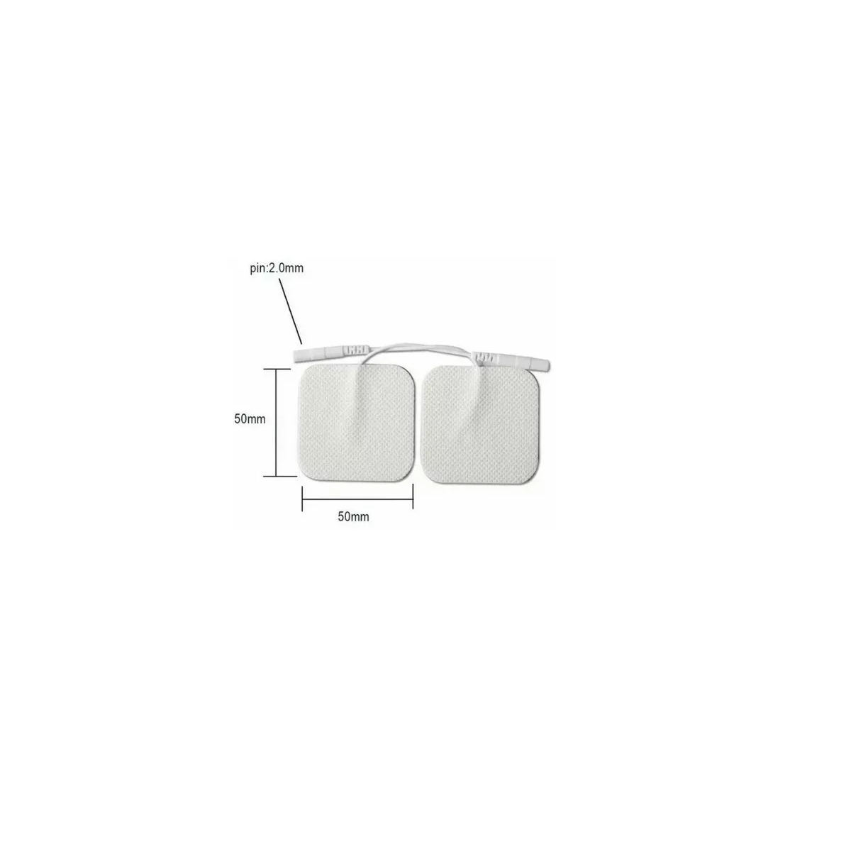 Foto 3 pulgar | 50 Electrodos Parches para Electroestimulador Eo Safe Imports Esi-16562 Blanco