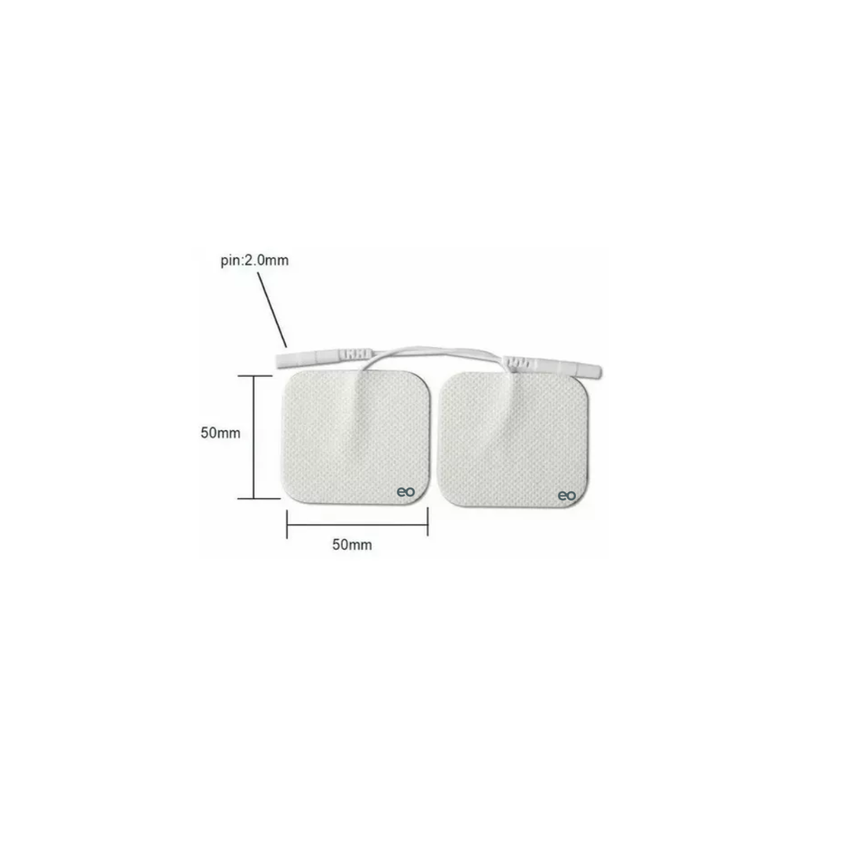 Foto 3 | 50 Electrodos Parches Para Electroestimulador Eo Safe Imports Esi-16562-1 Blanco