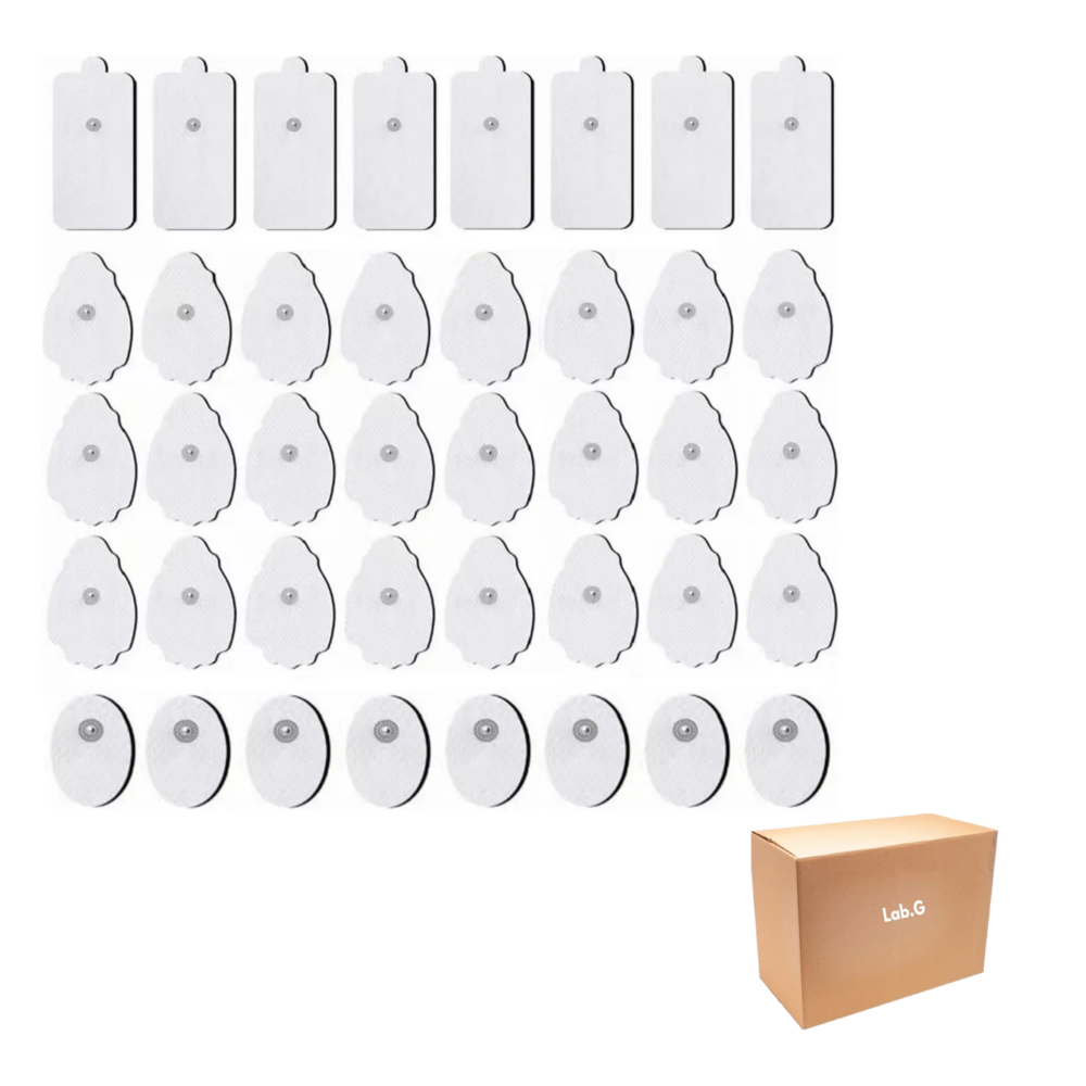Foto 2 pulgar | Electrodos Para Electroestimulador Conectores A Presión 40pz Belug,  Blanco