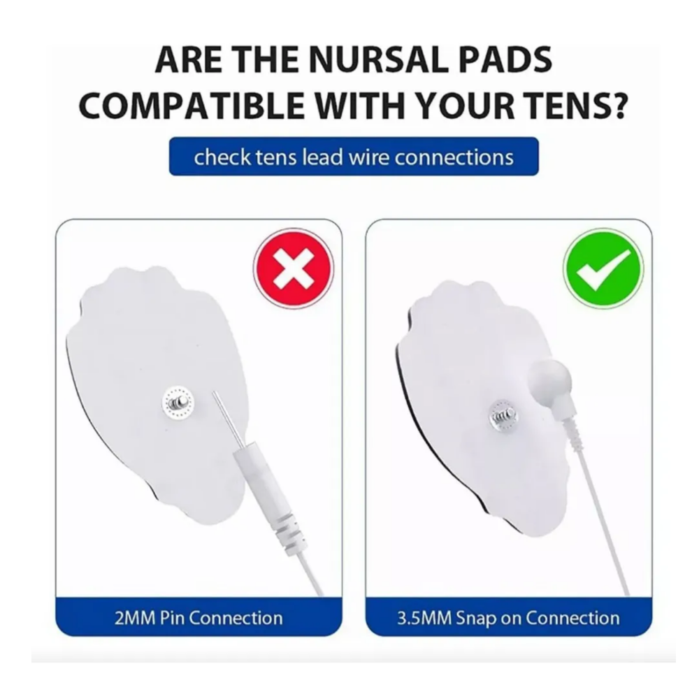 Foto 4 pulgar | Electrodos Para Electroestimulador Conectores A Presión 40pz Belug,  Blanco