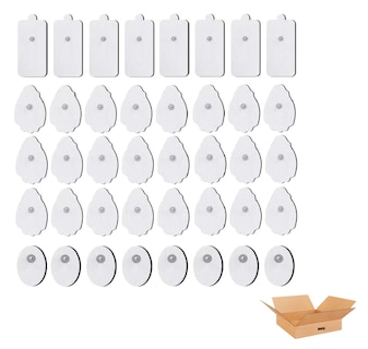 Foto 1 | Electrodos Belug Para Electroestimulador Conectores A Presión 40pz Blanco
