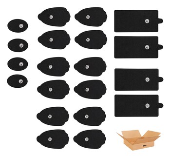 Foto 1 | 20x Electrodos Belug Parches Para Electroestimulador Tens Ems Mass Negro