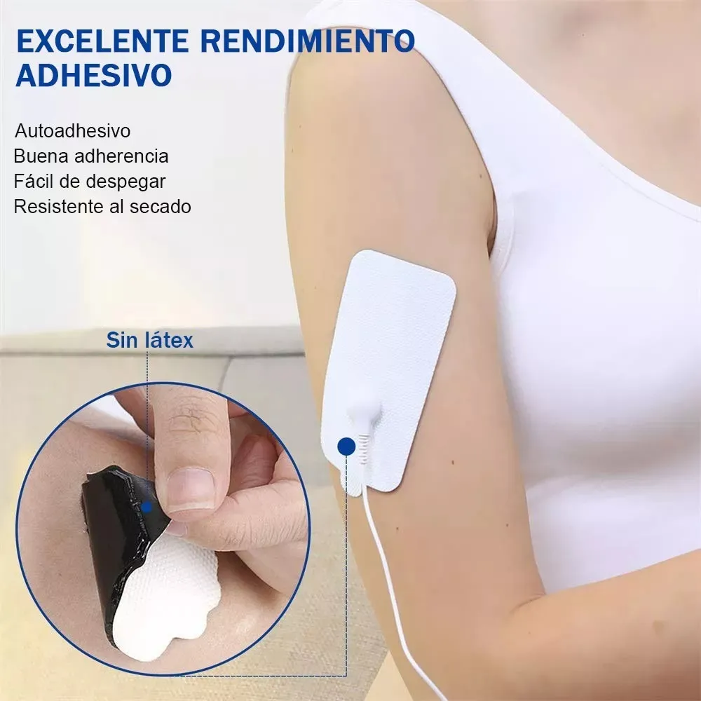 Foto 6 pulgar | 20xlab.glab.gparches Para Electroestimulador Tens Ems Mass Negro