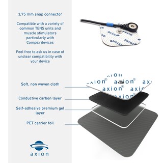 Foto 5 | Juego De Almohadillas Para Electrodos Axion Tens Unit 16 Unidades 2x2 Y 4x2 Compex - Venta Internacional.