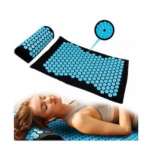 Foto 2 | Alfombrilla de Acupresión y Almohada para Relajación Muscular Belug color Azul