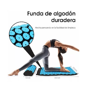 Foto 3 | Alfombrilla de Acupresión y Almohada para Relajación Muscular Belug color Azul