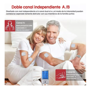 Foto 3 | Electroestimulador Tens/Ems de Pulso Recargable 36 Modos color Plata