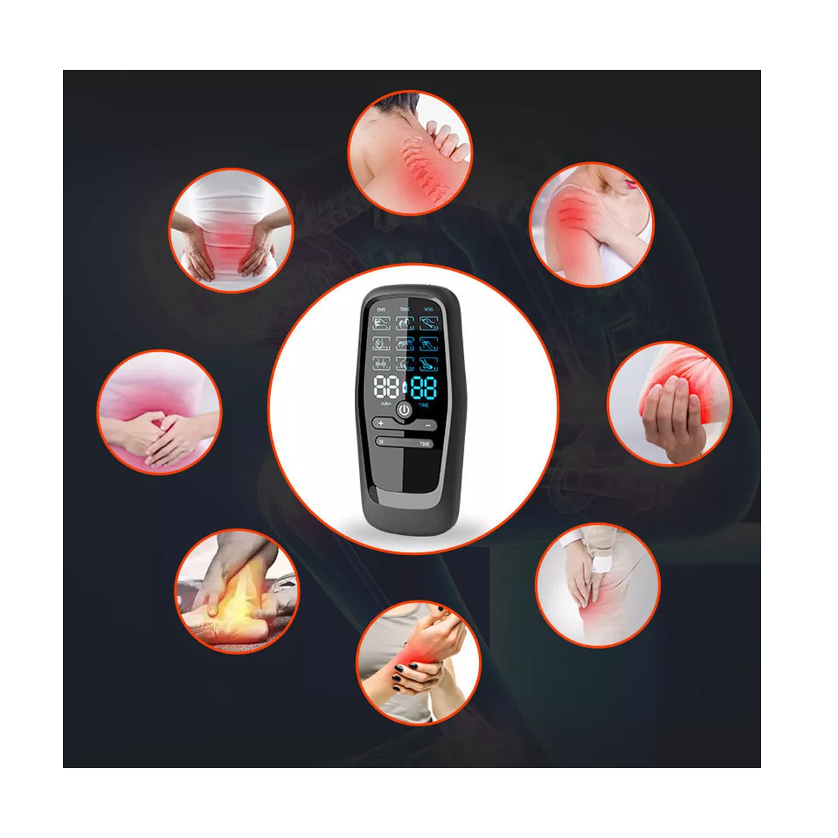 Foto 3 pulgar | Electroestimulador Tens/ems Estimulador Muscular Con 30 Modo Eo Safe Imports Esi-16885 Multicolor