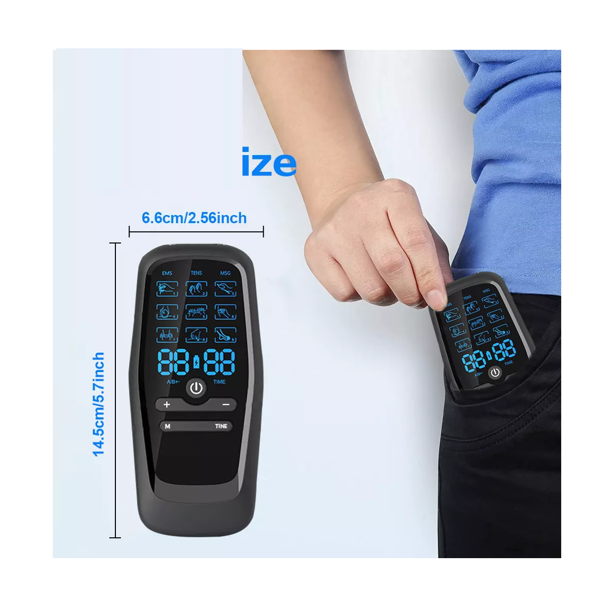 Foto 4 pulgar | Electroestimulador Tens/ems Estimulador Muscular Con 30 Modo Eo Safe Imports Esi-16885 Multicolor