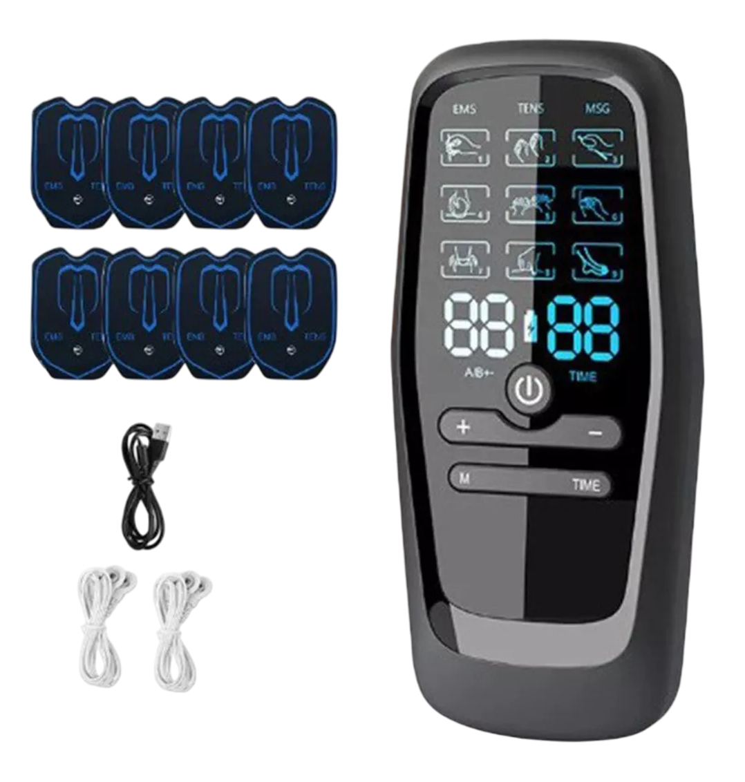 Foto 1 | Electroestimulador Muscular Pulso Recargable 9 Modos Negro
