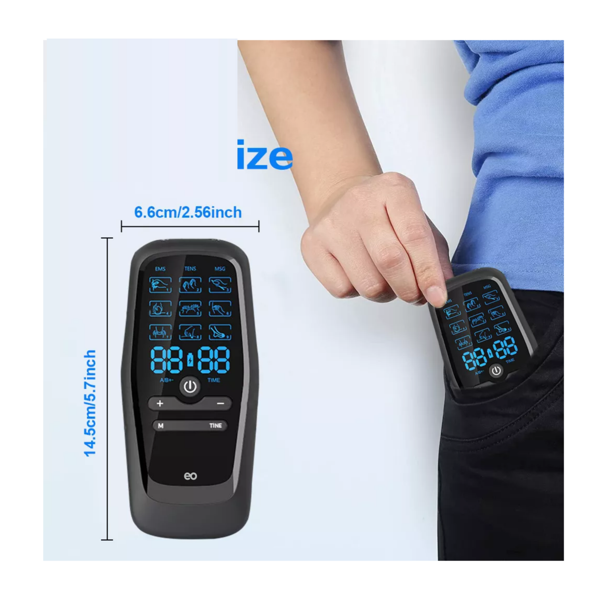 Foto 4 pulgar | Electroestimulador Tens/ems Estimulador Muscular Con 30 Modo Eo Safe Imports Esi-16885-1 Multicolor