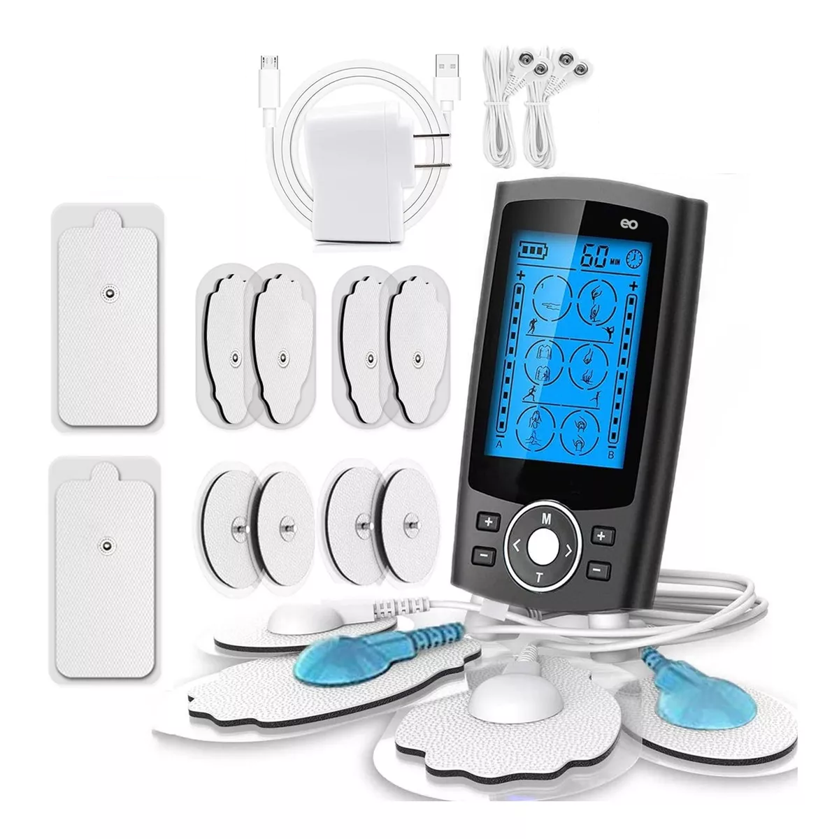 Foto 1 | Electroestimulador De Pulso Recargable. Eo Safe Imports 17 Pzas Esi-7687-1 Multicolor