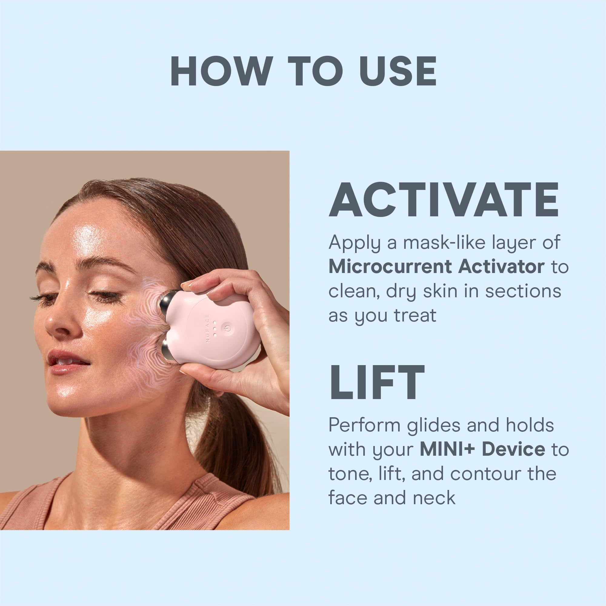 Foto 5 | Dispositivo Facial Nuface Mini+ Microcurrent Con Gel Y Cepillo - Venta Internacional.