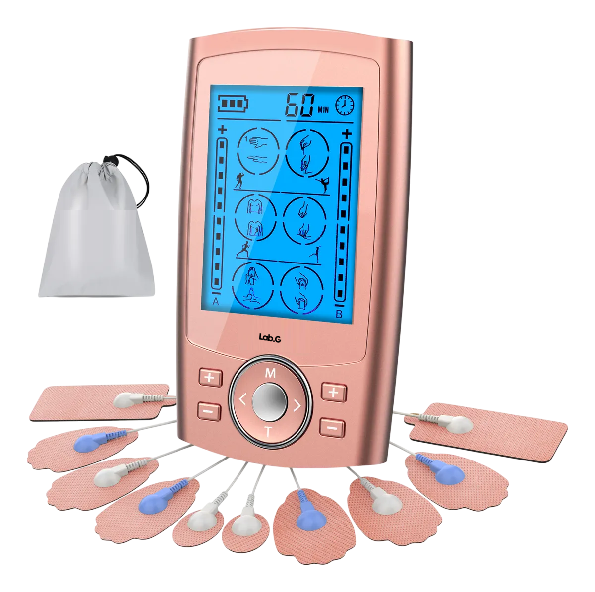 Foto 1 | Electroestimulador Lab.g Muscular Recargable 24 Modos Rosa