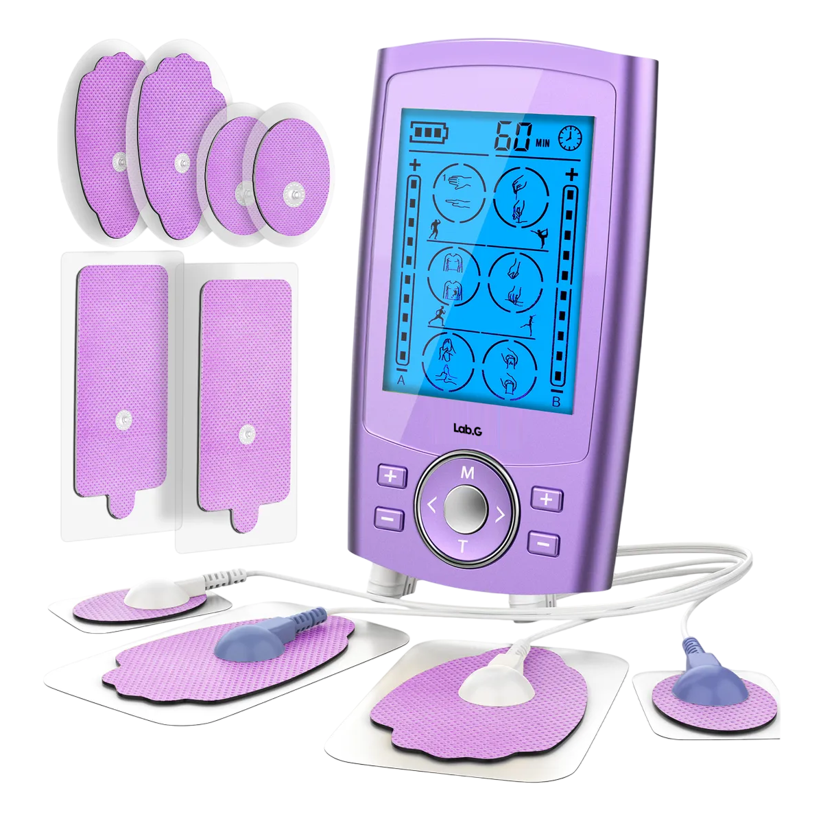 Foto 1 | Electroestimulador Lab.g Muscular Recargable 24 Modos Morado