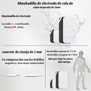 Foto 3 | Electroestimulador Belug Tens/ems De Pulso Recargable 60 Modos Gris Blanco