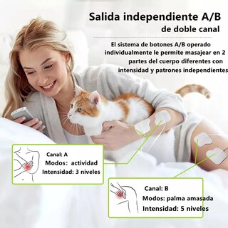 Foto 5 | Electroestimulador Belug Tens/ems De Pulso Recargable 60 Modos Gris Blanco