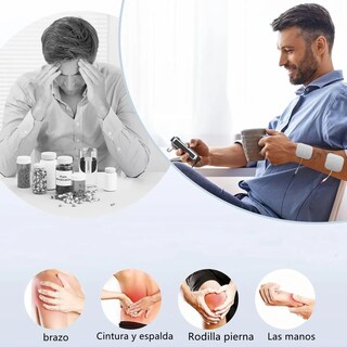 Foto 3 | Electroestimulador Muscular 4 Canales 48 Modos 8 Pads