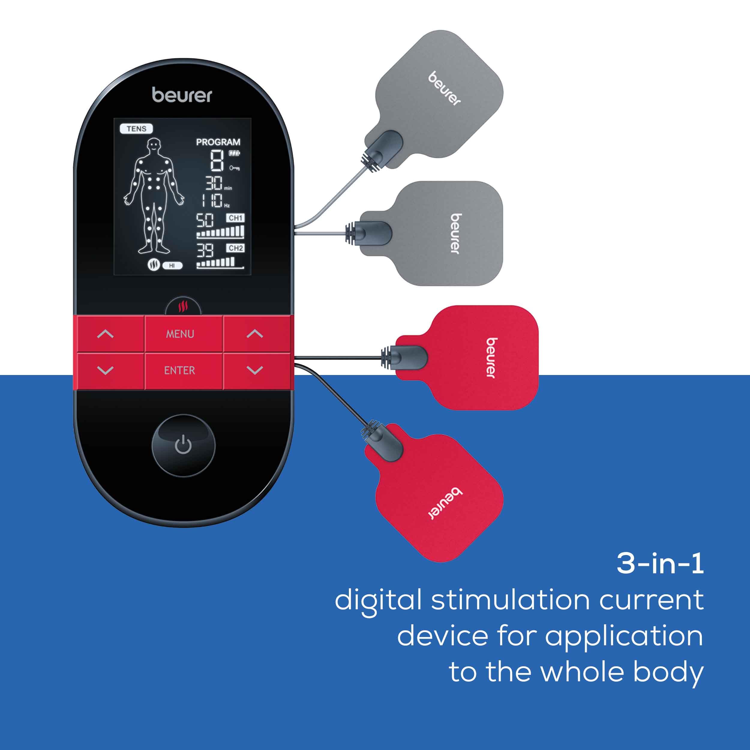 Foto 4 pulgar | Dispositivo 3 En 1 Para Tens  Ems Y Terapia Térmica Beurer Em59 - Venta Internacional.