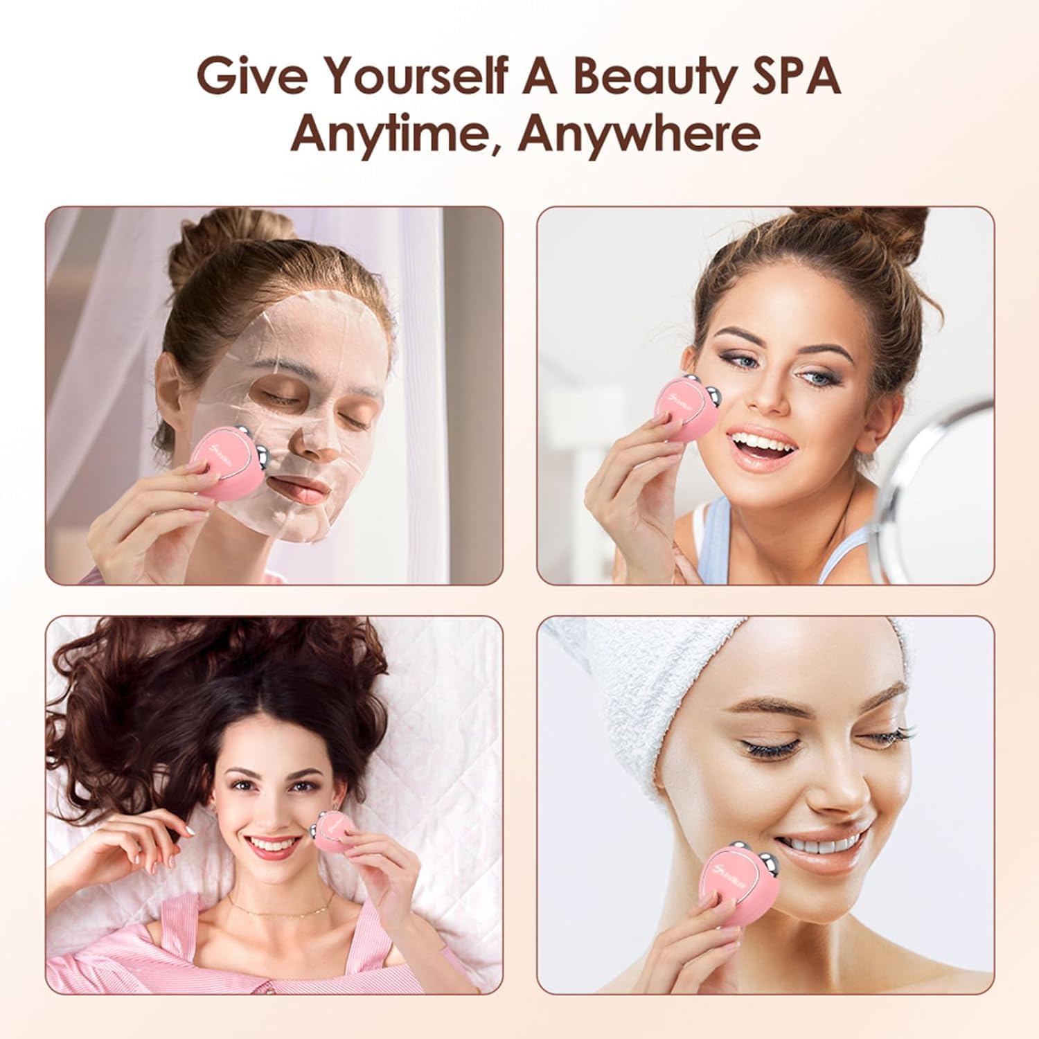 Foto 5 pulgar | Masajeador Facial Con Microcorriente Wusdayer Face Lift Pink - Venta Internacional.