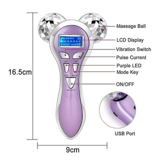 Foto 2 | Limpiadores Faciales Masajeador Vibratorio Con Microcorriente Rodillo 4d - Venta Internacional.