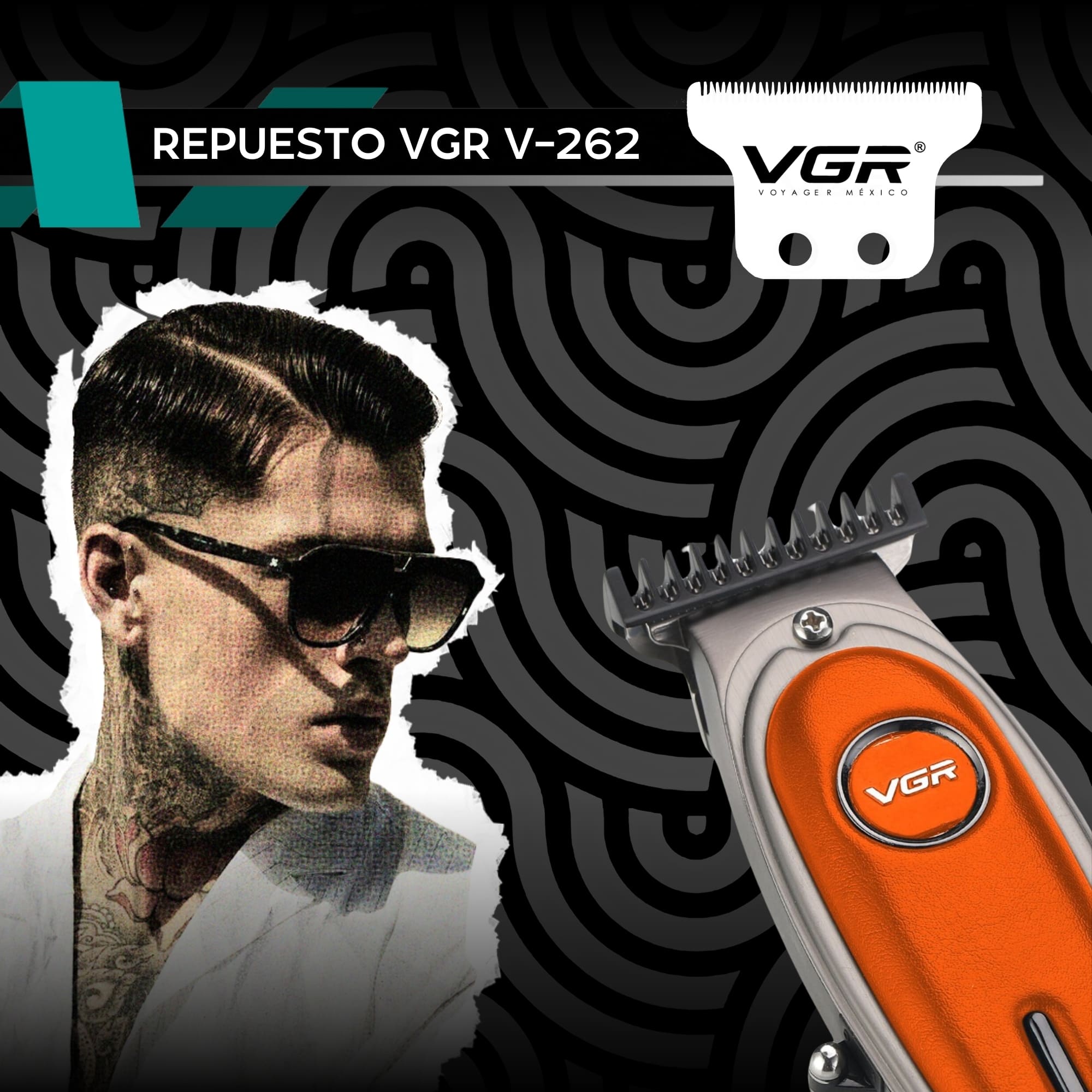 Foto 5 pulgar | Cuchilla Navaja Afeitar Vgr V-262 Repuesto Trimmer Barbero