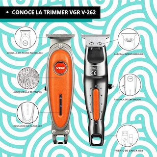 Foto 5 | Cuchilla Navaja Afeitar Vgr V-262 Repuesto Trimmer Barbero