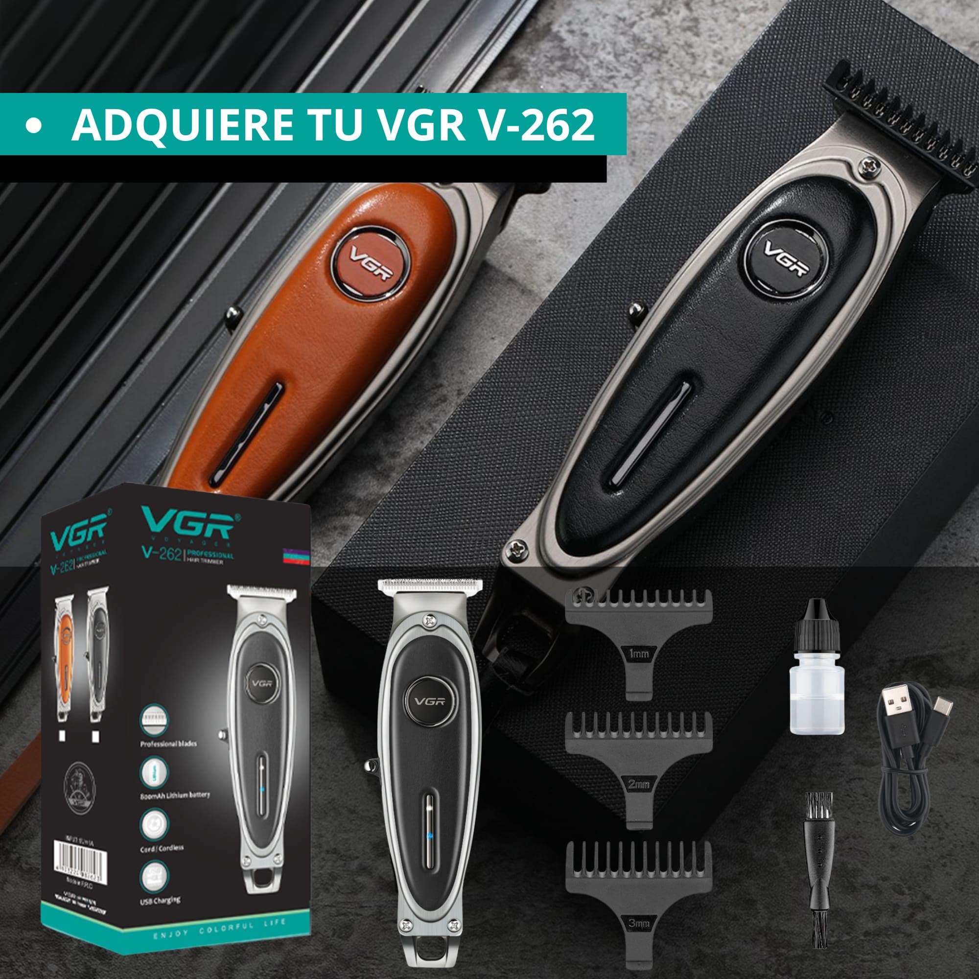 Foto 9 pulgar | Cuchilla Navaja Afeitar Vgr V-262 Repuesto Trimmer Barbero