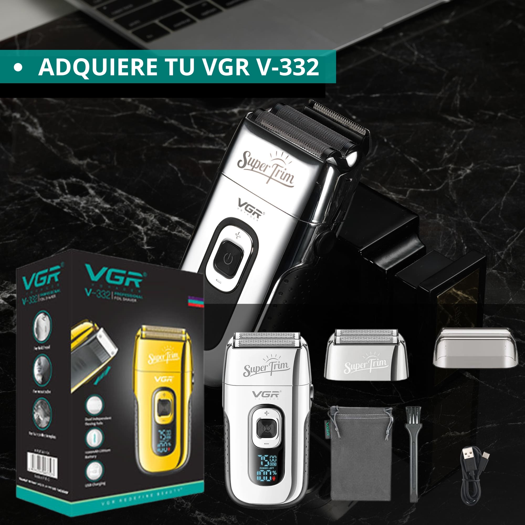 Foto 9 pulgar | Navaja Para Rasurar Vgr V-332 Repuesto Shaver Cabezal Navaja