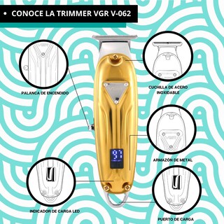 Foto 5 | Cuchilla Navaja Afeitar Vgr V-062 Repuesto Trimmer Barbero