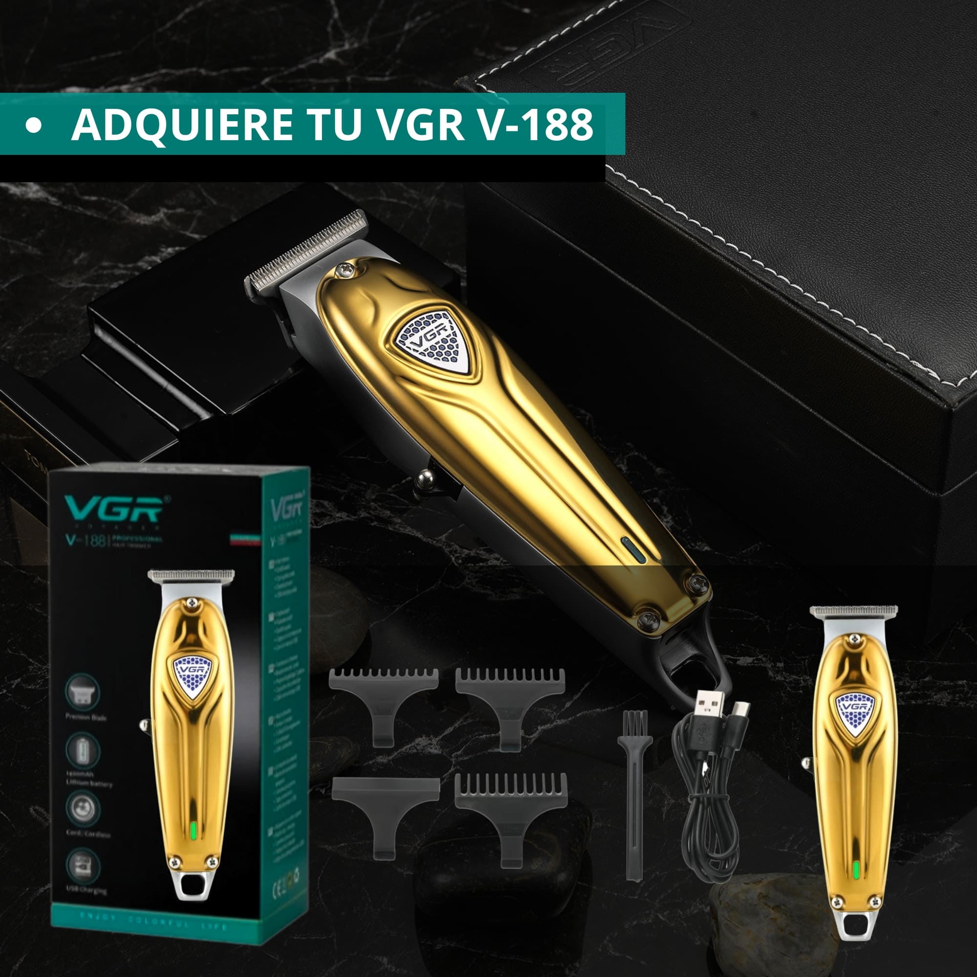Foto 7 pulgar | Cuchilla Navaja Afeitar Vgr V-188 Repuesto Trimmer Barbero