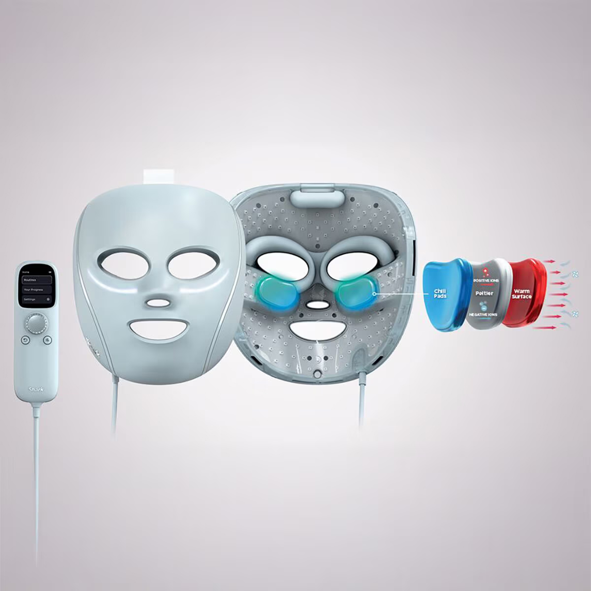 Foto 3 pulgar | Máscara De Luz Led Shark Cryoglow Enfriamiento Facial