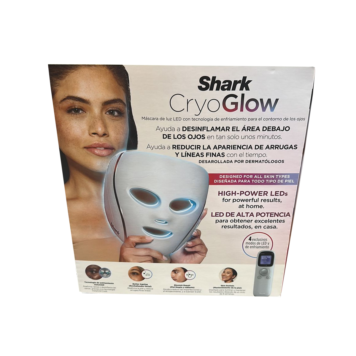 Foto 6 pulgar | Máscara De Luz Led Shark Cryoglow Enfriamiento Facial