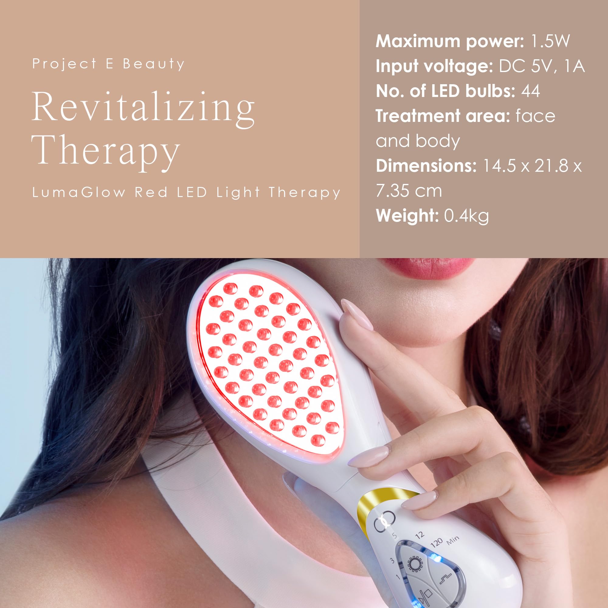 Foto 7 pulgar | Proyecto De Terapia De Luz Led E Beauty Lumaglow Red Antienvejecimiento - Venta Internacional.