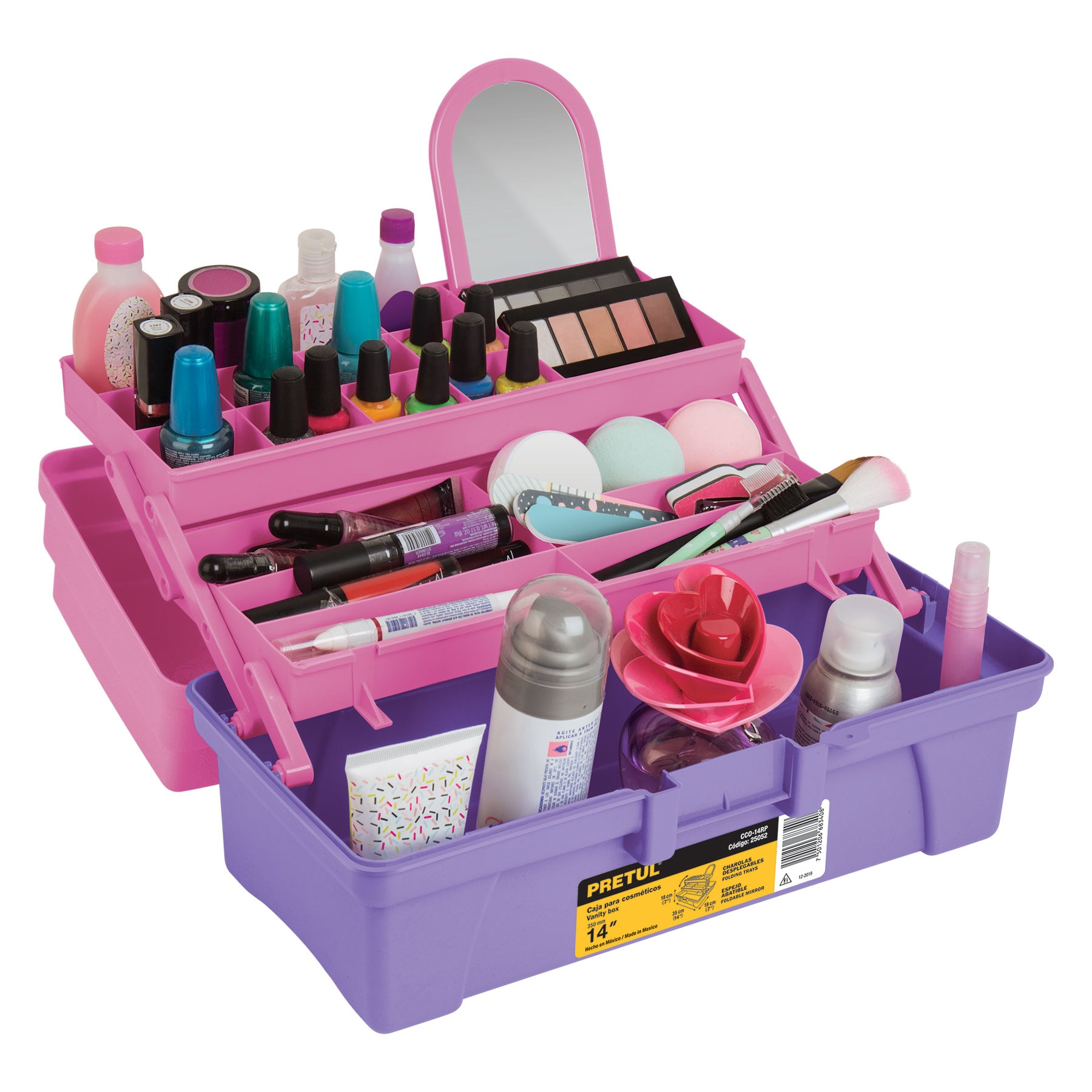 Caja Multiusos Cosmetiquera Truper 25052 color Rosa