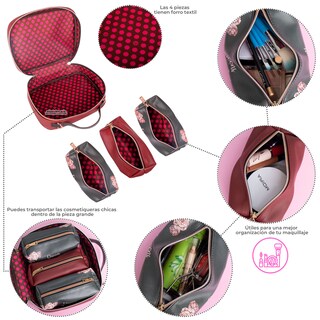 Foto 2 | Neceser y Cosmetiqueras Nicole Lee Double Queens