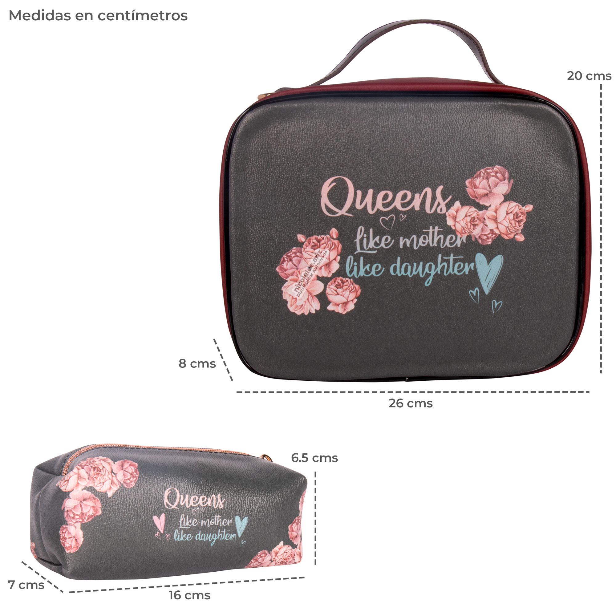 Foto 4 pulgar | Neceser y Cosmetiqueras Nicole Lee Double Queens