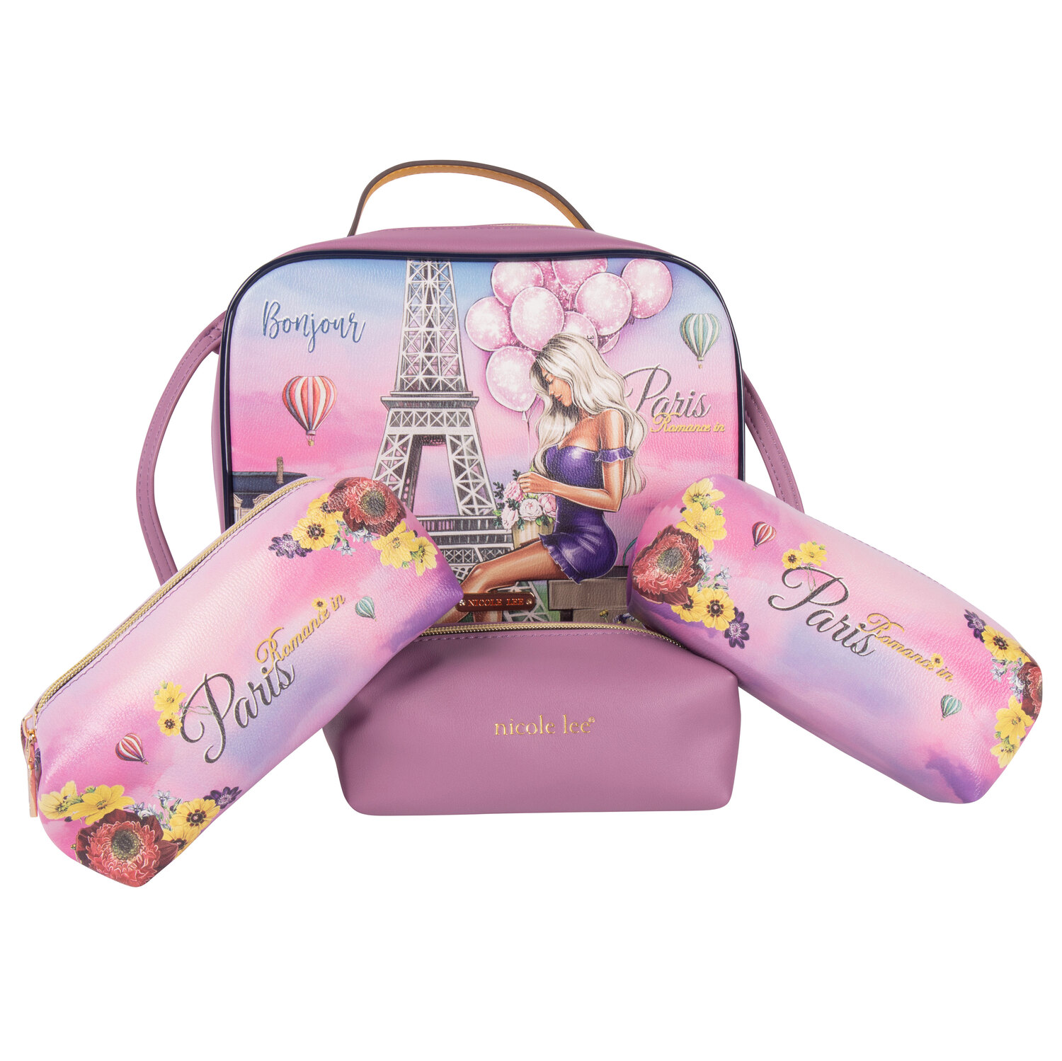 Bolsa con Cosmetiquera Nicole Lee 2 Piezas para Mujer