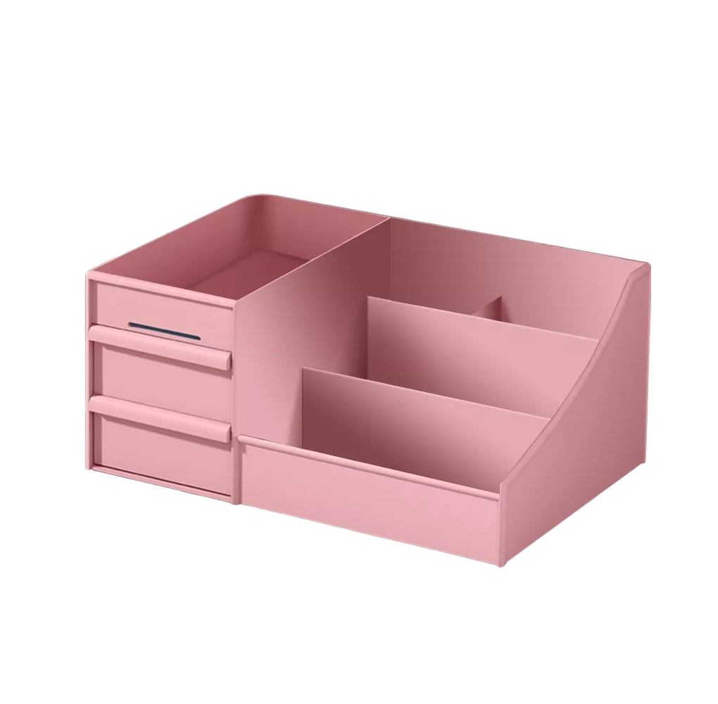 Foto 2 pulgar | Caja Organizadora Maquillaje BELUG con Gavetas Multifuncional Rosa