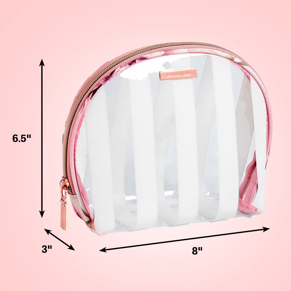 Foto 5 pulgar | Venta Internacional - Bolsa de Maquillaje Conair Sophia Joy de PVC Transparente con Rayas